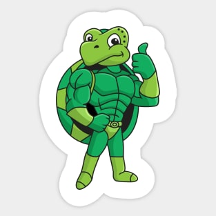 Cute and cool turtle Sticker
